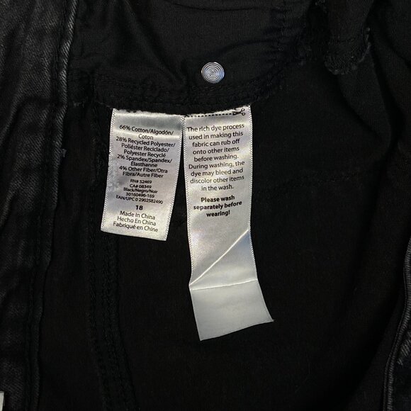 Sofia Super High Rise Rosa Curvy Distressed Ankle Button Fly Jeans 18 Stretch - Picture 12 of 13